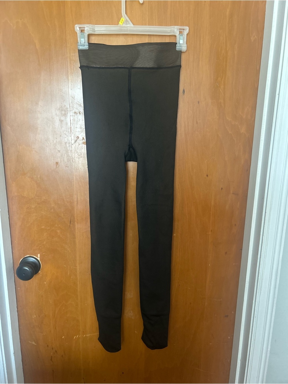 OEAK NWT Black Fleece Lined High Waist Mesh Waist Leggings S/M